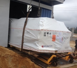 delivered cutting machine to garment factory in quang nam province viet nam