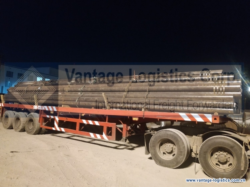 continuing to successfully transport the third shipment for lube oil blending plant project in dong nai