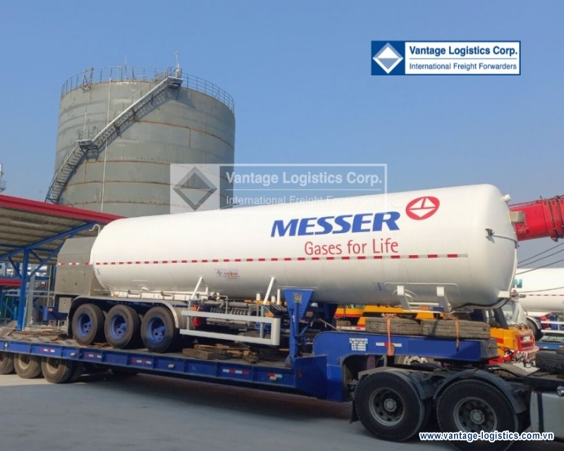 successfully transported a shipment of overweight equipment to the messer viet nam factory   long an branch