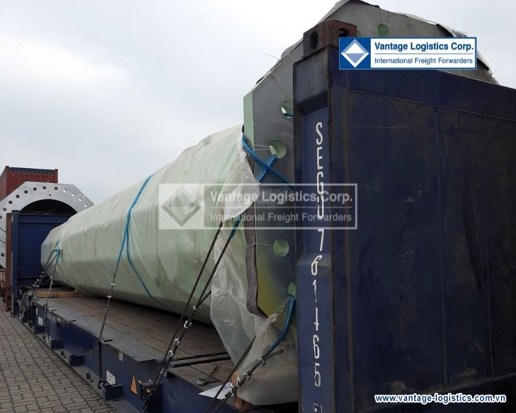 successfully transported overweight steel tower from china to viet nam