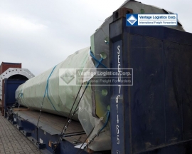 successfully transported overweight steel tower from china to viet nam