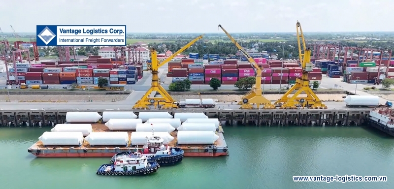 vantage logistics successfully transports oversized tanks for chang beer project in cambodia