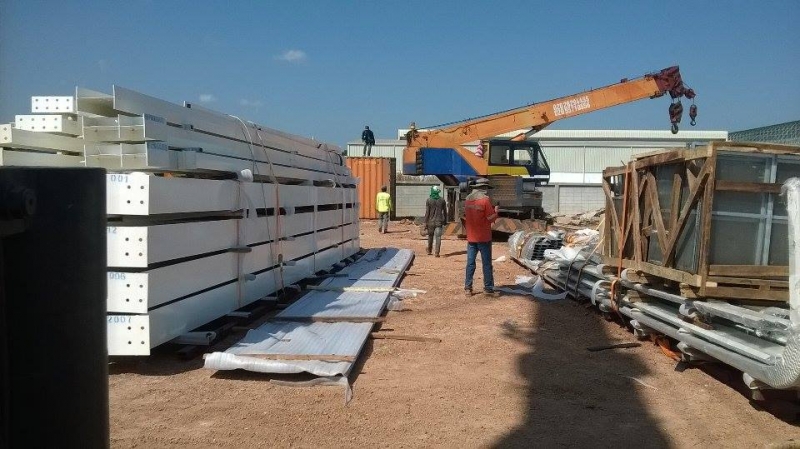 we handled the la18 warehouse project in laos