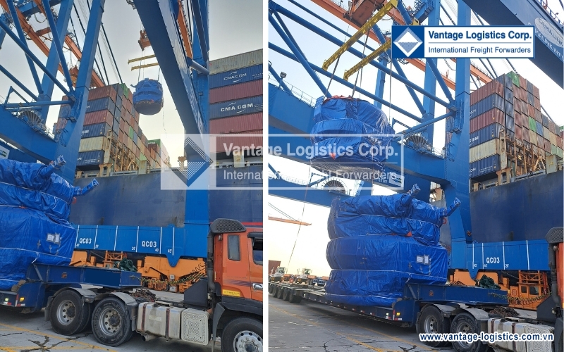 a shipment of oversized and overweight breakbulk to los angeles for nucor steel kingman plant