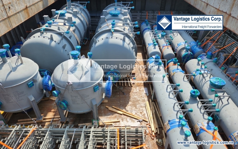 a shipment the 4th of oversized equipment  breakbulk  for the palu 3 coal steam power plant project