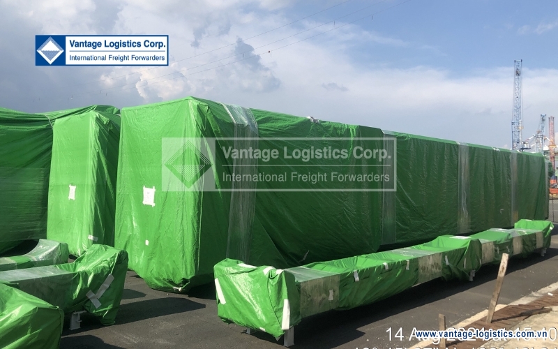 successful transportation of passenger boarding bridges equipment for t3 tan son nhat airport project