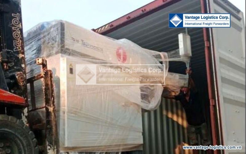 successful transportation of textile yarn and weaving machines for a manufacturing plant in long an