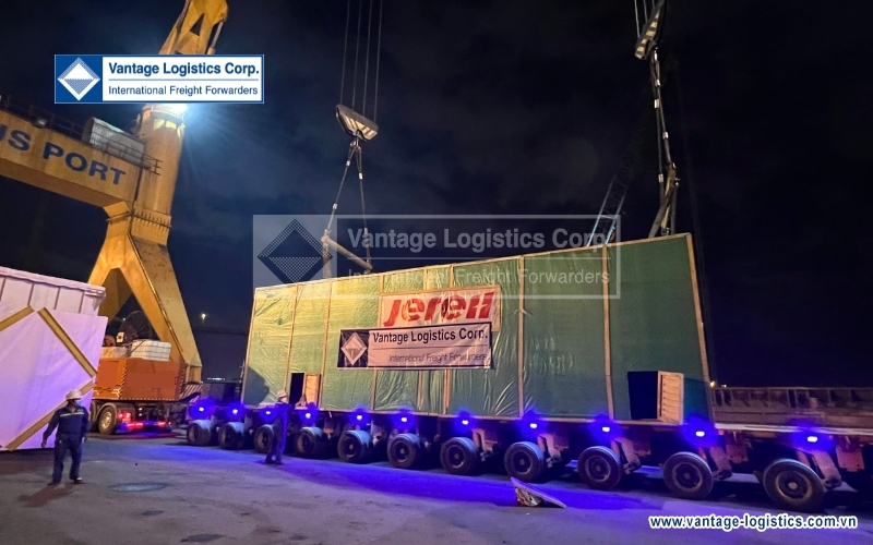 successfully completed the transport of heavy equipment from lotus port to ca mau fertilizer plant