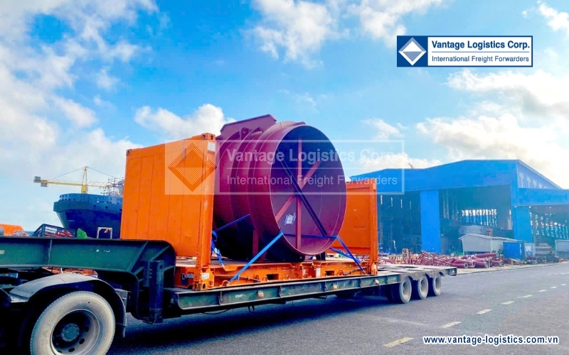 successfully transported of oversized cargo from norway for factory song cam shipbuilding