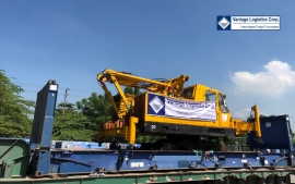 temporary export of construction machinery for atran bridge construction project in myanmar