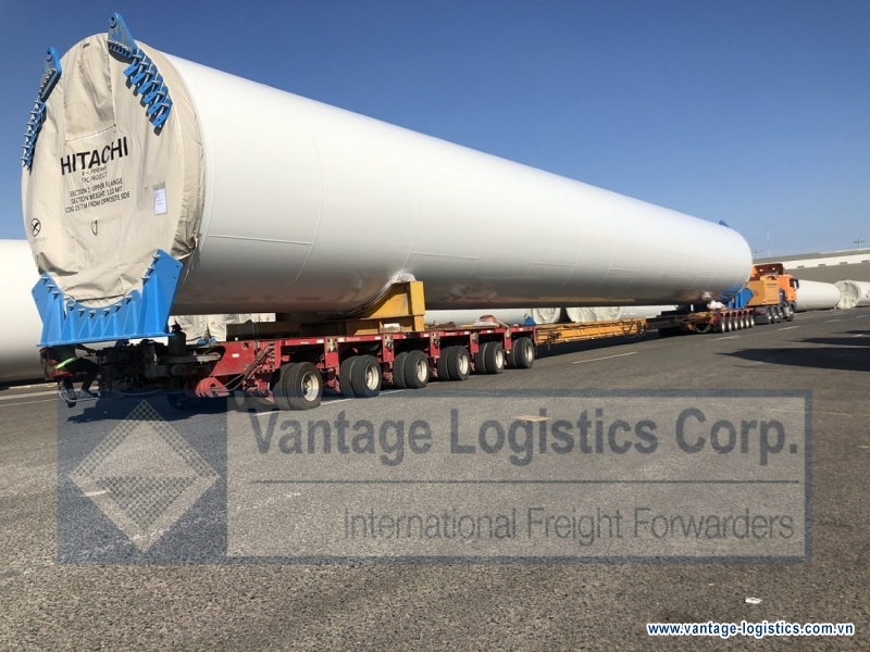 another shipment of wind turbine tower sections of tpc offshore wind farm project  ?? taiwan was successful transported by vantage