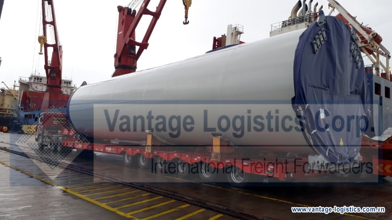 successful transported a shipment of wind tower sections for project hibikinada   japan