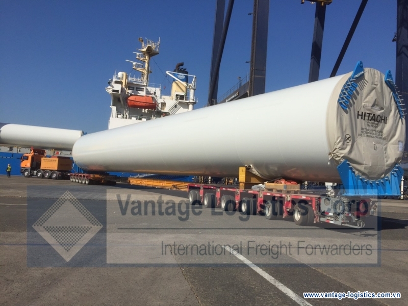successful transported a shipment of wind turbine tower sections for tpc offshore wind farm project   taiwan