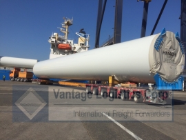 successful transported a shipment of wind turbine tower sections for tpc offshore wind farm project   taiwan