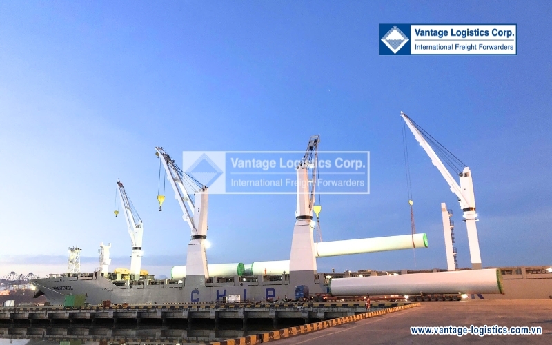 vantage logistics successfully delivers 2 shipments of wind turbine towers from viet nam to germany