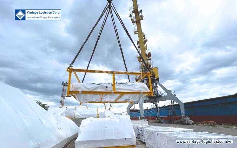 vantage logistics continues successful execution of hrsg lifting frame shipment for calik kiyanly project from viet nam to china