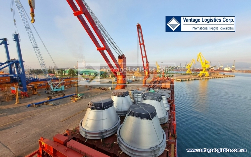 vantage logistics transported a shipment of oversized overweight equipment  break bulk  for the palu 3 coal fired steam power plant project