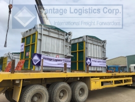 vantage once again safely handled another shipment of diverter damper system