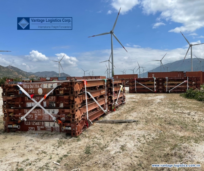 vantage promptly finished re exporting the shipment of shipping equipment for the ea nam wind power