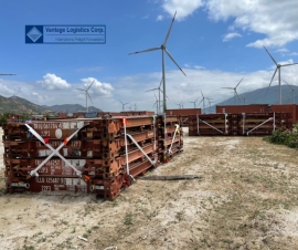 vantage promptly finished re exporting the shipment of shipping equipment for the ea nam wind power
